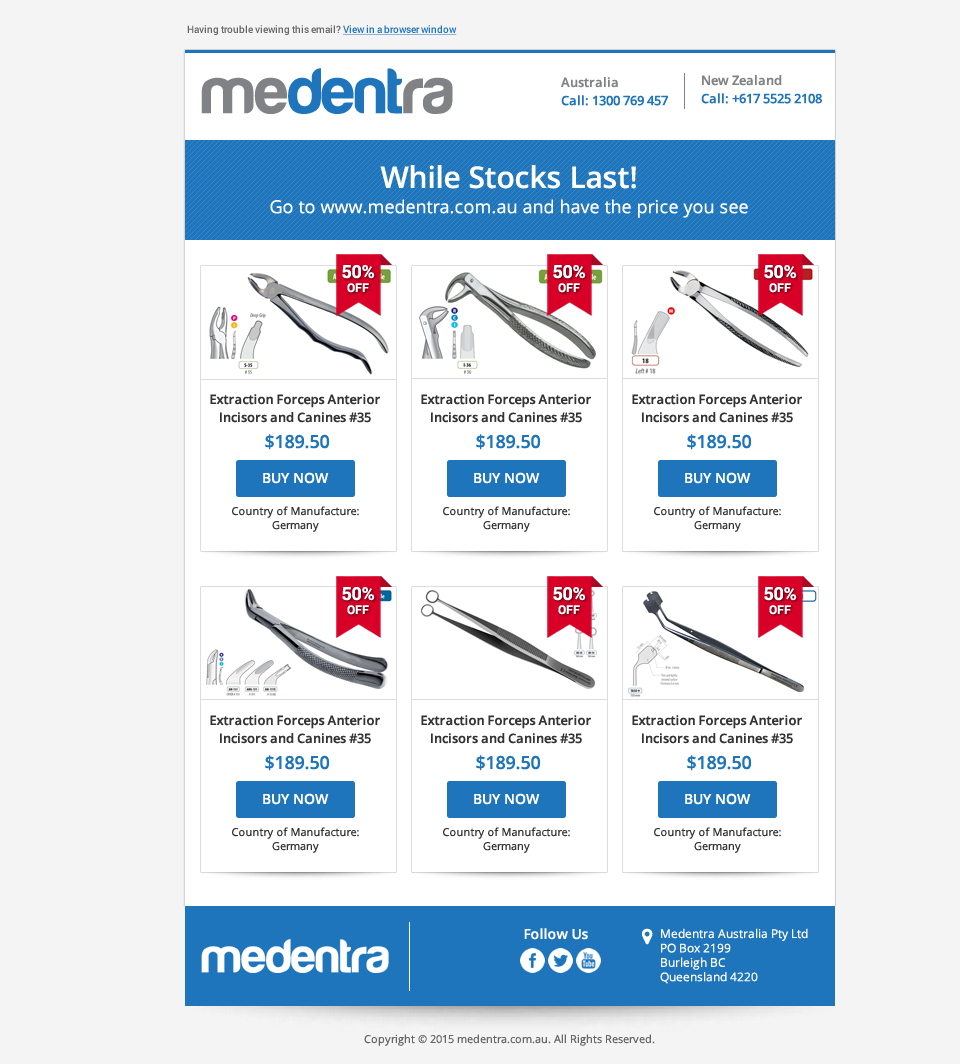 Email Marketing Design by karina Bertarione for Medentra | Design #10425033