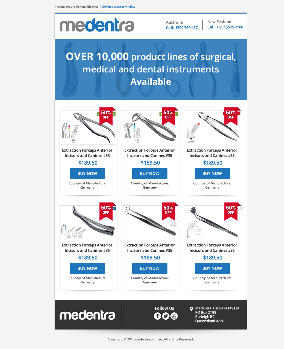 Email Marketing Design by karina Bertarione for Medentra | Design #10425034
