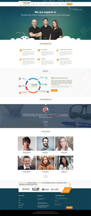 Web-Design von Jay Patel für Demir Linguistics | Design: #10513078