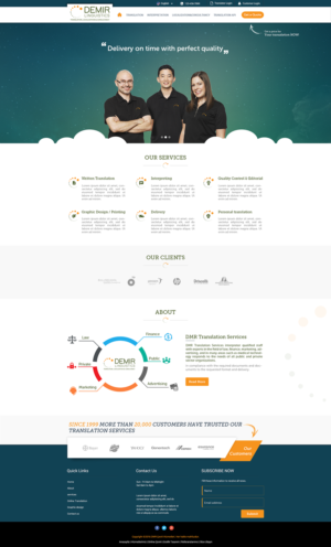 Web-Design von Jay Patel für Demir Linguistics | Design: #10532762