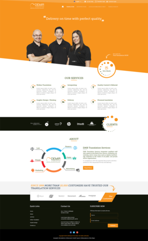 Web-Design von Jay Patel für Demir Linguistics | Design: #10532881