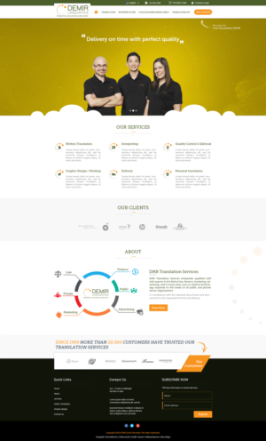Web-Design von Jay Patel für Demir Linguistics | Design: #10532882
