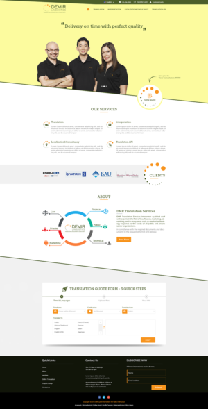 Web-Design von Jay Patel für Demir Linguistics | Design: #10542334
