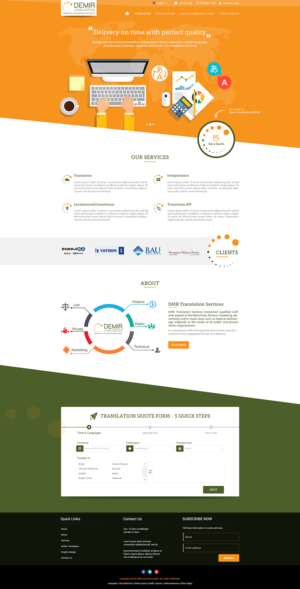 Web-Design von Jay Patel für Demir Linguistics | Design: #10545796