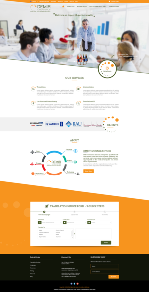Web-Design von Jay Patel für Demir Linguistics | Design: #10572406