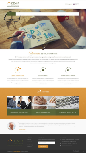 Web Design by pb for Demir Linguistics | Design: #10510081