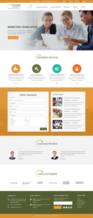 Web-Design von pb für Demir Linguistics | Design: #10510083