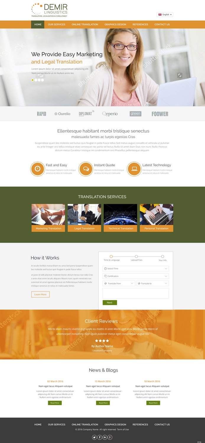 Web-Design von pb für Demir Linguistics | Design #10514296