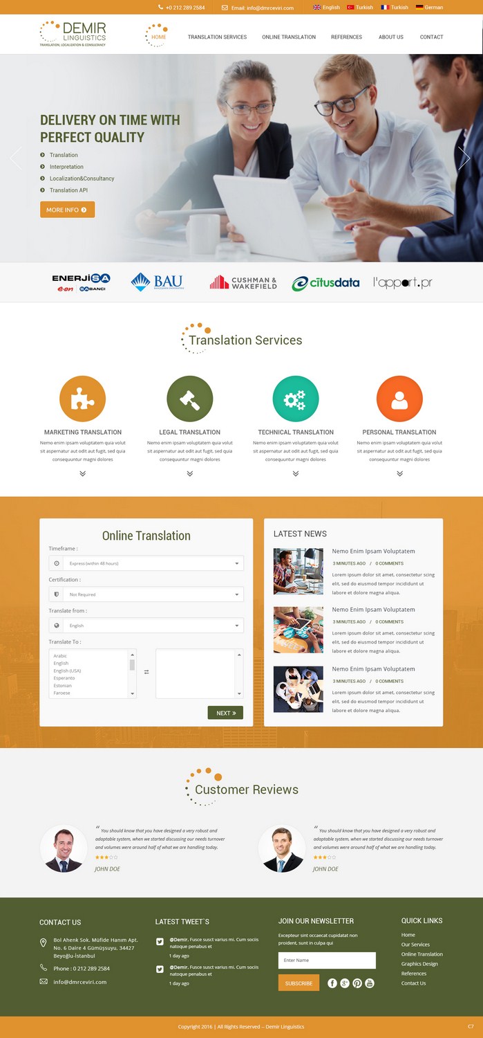 Diseño Web por pb para Demir Linguistics | Diseño #10530805