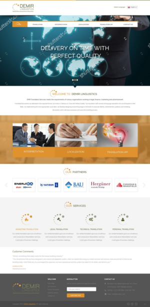 Web Design by pb for Demir Linguistics | Design: #10557299