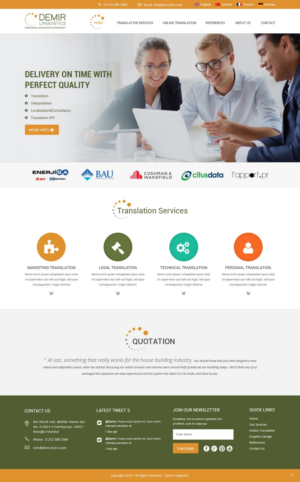 Web Design by pb for Demir Linguistics | Design: #10557301
