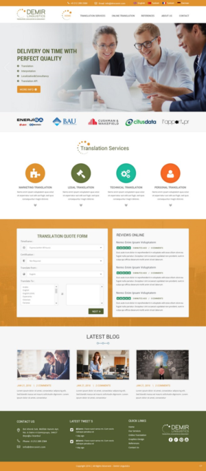 Web-Design von pb für Demir Linguistics | Design: #10570708