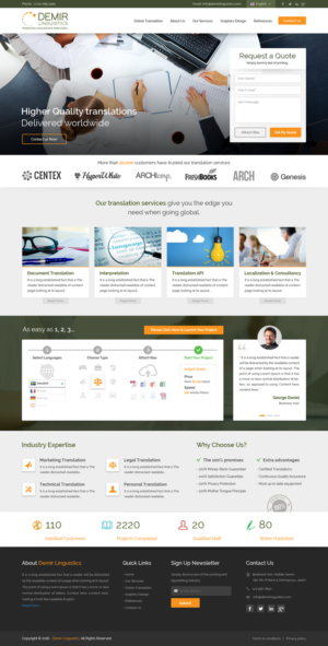 Web-Design von Sbss für Demir Linguistics | Design: #10509076