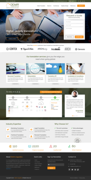 Web-Design von Sbss für Demir Linguistics | Design: #10509077