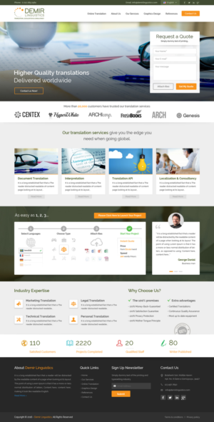Web-Design von Sbss für Demir Linguistics | Design: #10509078