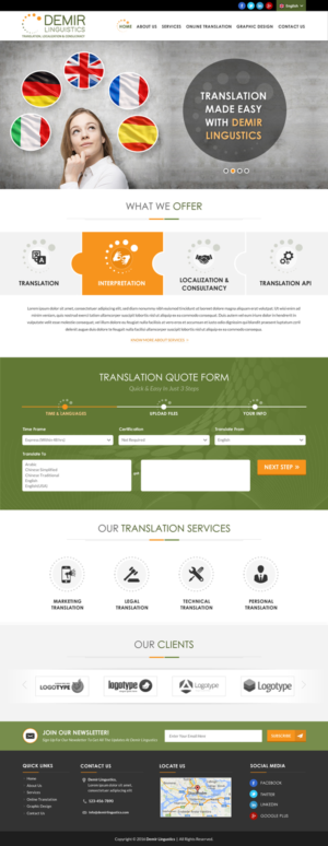 Web-Design von Sbss für Demir Linguistics | Design: #10511056