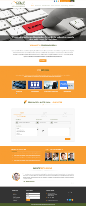 Web-Design von Sbss für Demir Linguistics | Design: #10511057