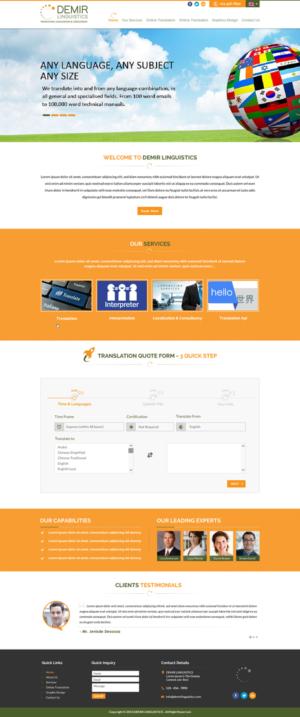 Web-Design von Sbss für Demir Linguistics | Design: #10511060