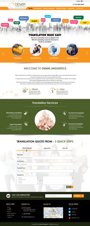 Web-Design von Sbss für Demir Linguistics | Design: #10511061
