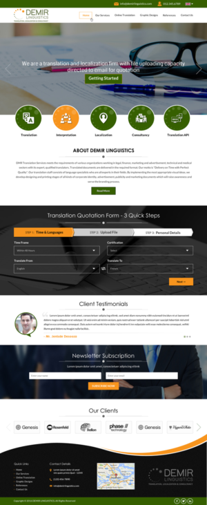Web-Design von Sbss für Demir Linguistics | Design: #10511065