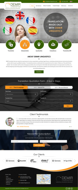 Web-Design von Sbss für Demir Linguistics | Design: #10511066