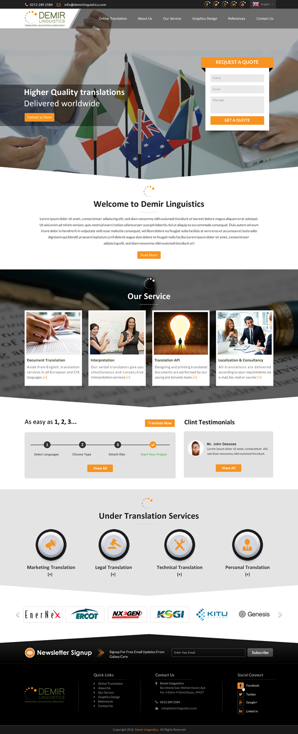 Web-Design von Sbss für Demir Linguistics | Design #10511068