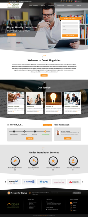Web-Design von Sbss für Demir Linguistics | Design: #10530335