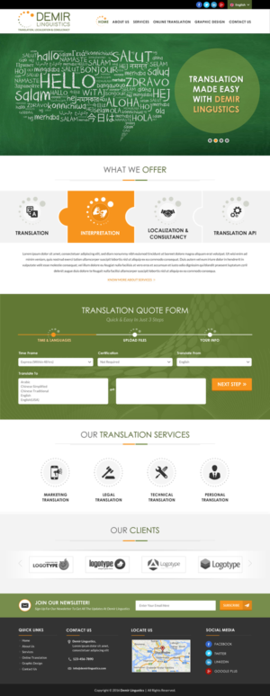 Web-Design von Sbss für Demir Linguistics | Design: #10568594