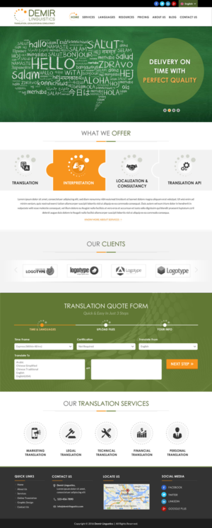 Web Design by Sbss for Demir Linguistics | Design: #10581934