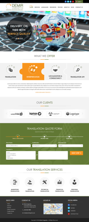 Web-Design von Sbss für Demir Linguistics | Design: #10581935