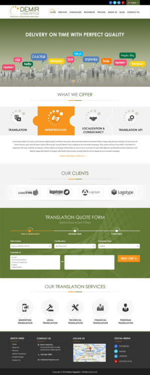 Web-Design von Sbss für Demir Linguistics | Design: #10581937