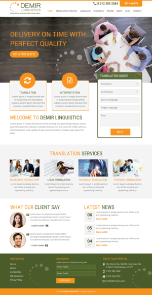 Web-Design von rightway für Demir Linguistics | Design: #10512626