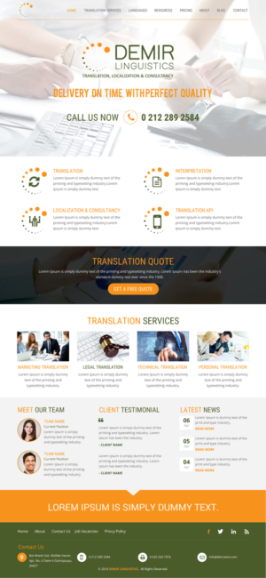 Web-Design von rightway für Demir Linguistics | Design: #10512635