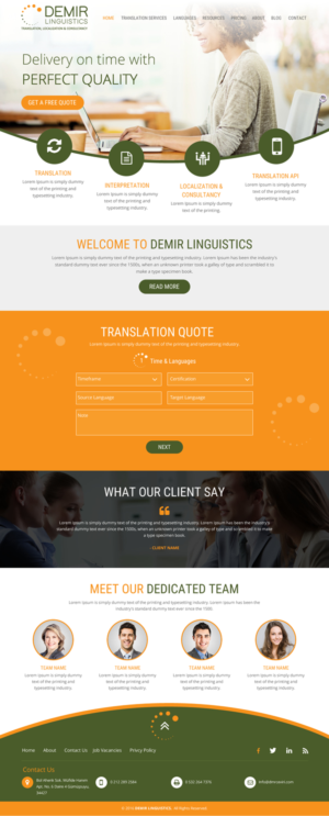 Web-Design von rightway für Demir Linguistics | Design: #10512644