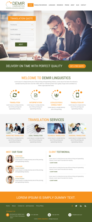 Web-Design von rightway für Demir Linguistics | Design: #10512646