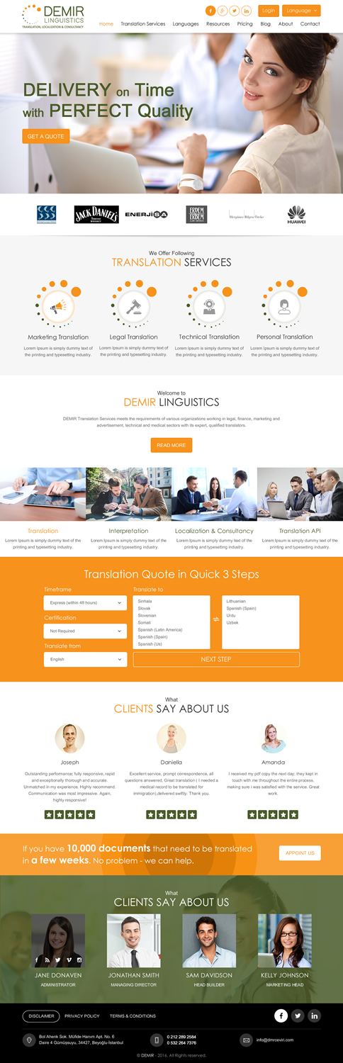 Web Design by rightway for Demir Linguistics | Design #10512657