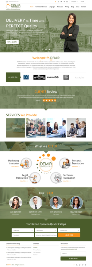 Web-Design von rightway für Demir Linguistics | Design: #10512660