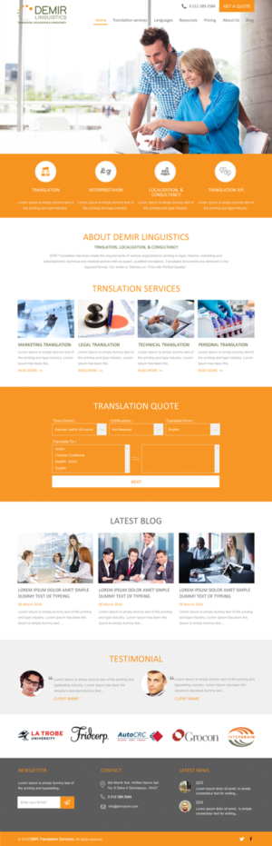 Web-Design von rightway für Demir Linguistics | Design: #10512682