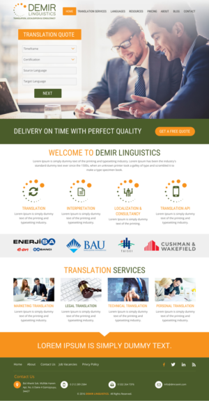 Web-Design von rightway für Demir Linguistics | Design: #10539213