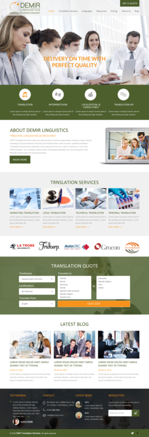 Web-Design von rightway für Demir Linguistics | Design: #10539218