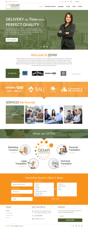 Web-Design von rightway für Demir Linguistics | Design: #10539224