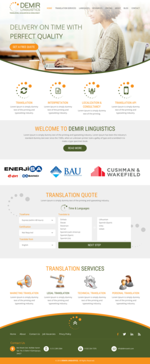 Web-Design von rightway für Demir Linguistics | Design: #10544408