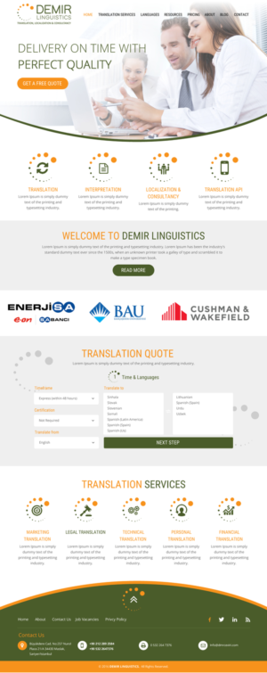 Web Design by rightway for Demir Linguistics | Design: #10556107