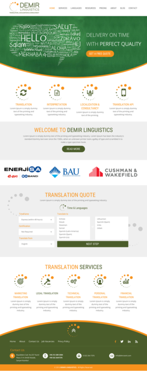Web Design by rightway for Demir Linguistics | Design: #10568965