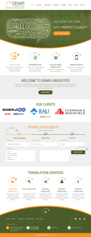 Web Design by rightway for Demir Linguistics | Design: #10590417