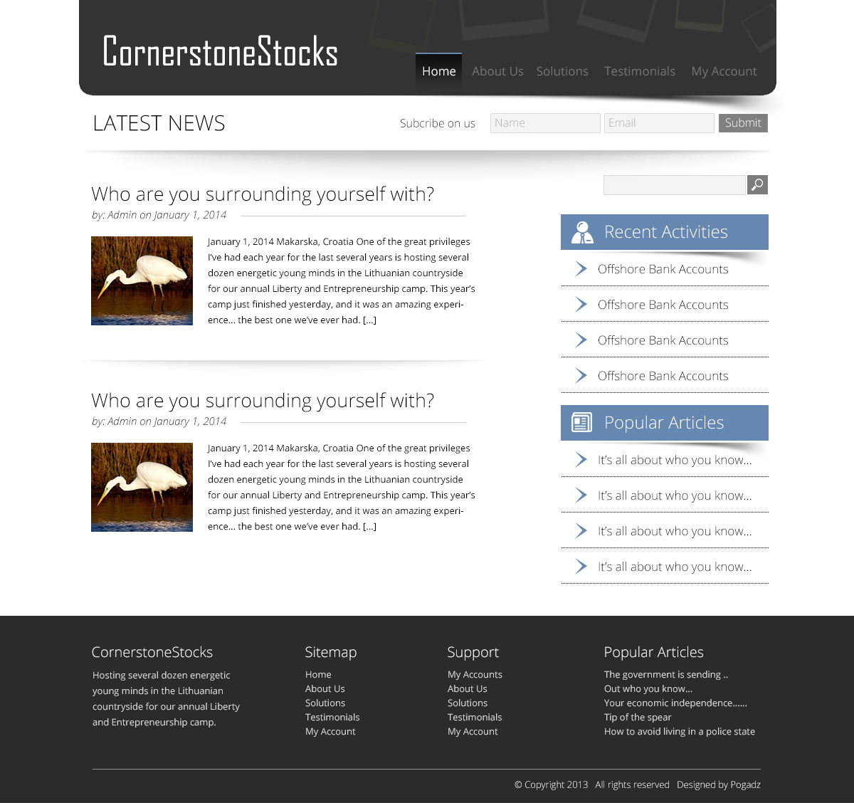 Web Design by pogadz for this project | Design #2190973