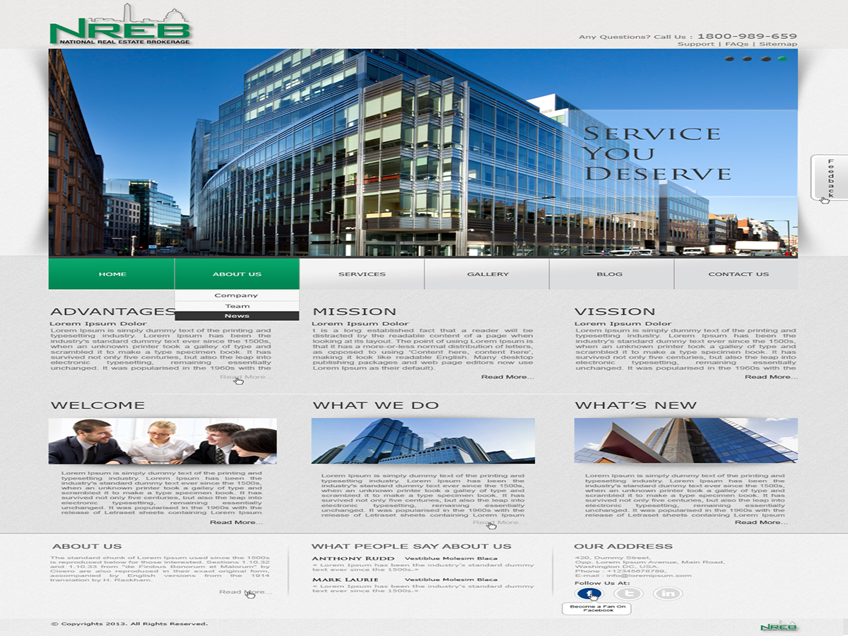 Web Design par Sunrise It Care pour ConceptRethink | Design #2232548