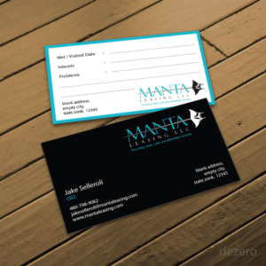 Business Card Design by Dezero for this project | Design: #10410523