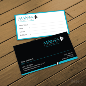 Clean business card with logo provided | Business Card Design by Dezero