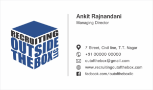 Business Card Design by DesignChhap for Recruiting Outside the Box, LLC | Design: #10391189